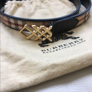 Authentic Burberry Haymarket Belt